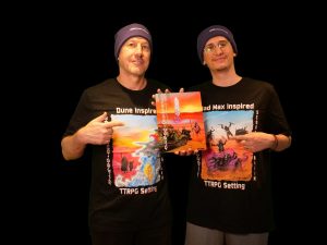 Tom & Bodhi with Scorched Basin Metal Poster