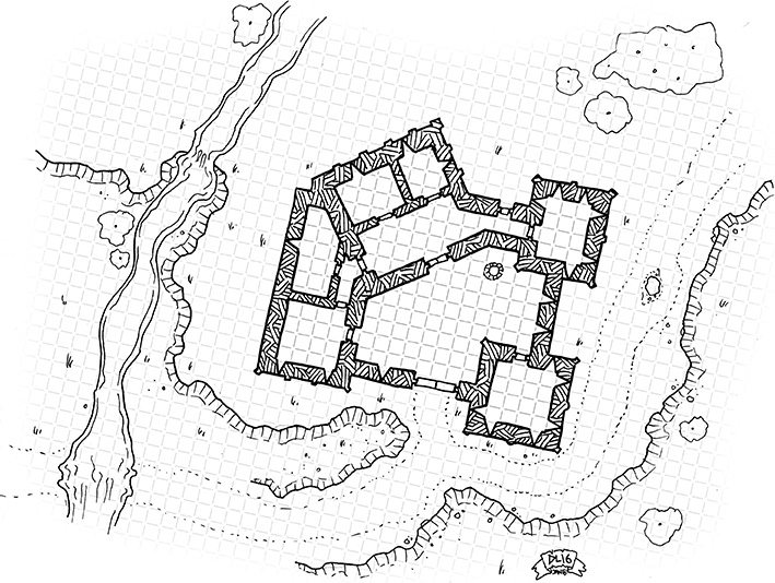 Roadside Fortress Gridded
